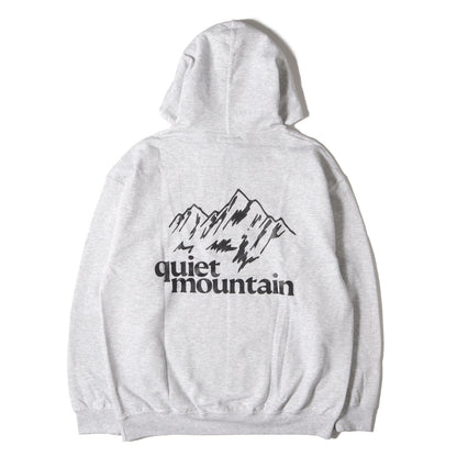 ×quiet mountain ブランドロゴ スウェットパーカー