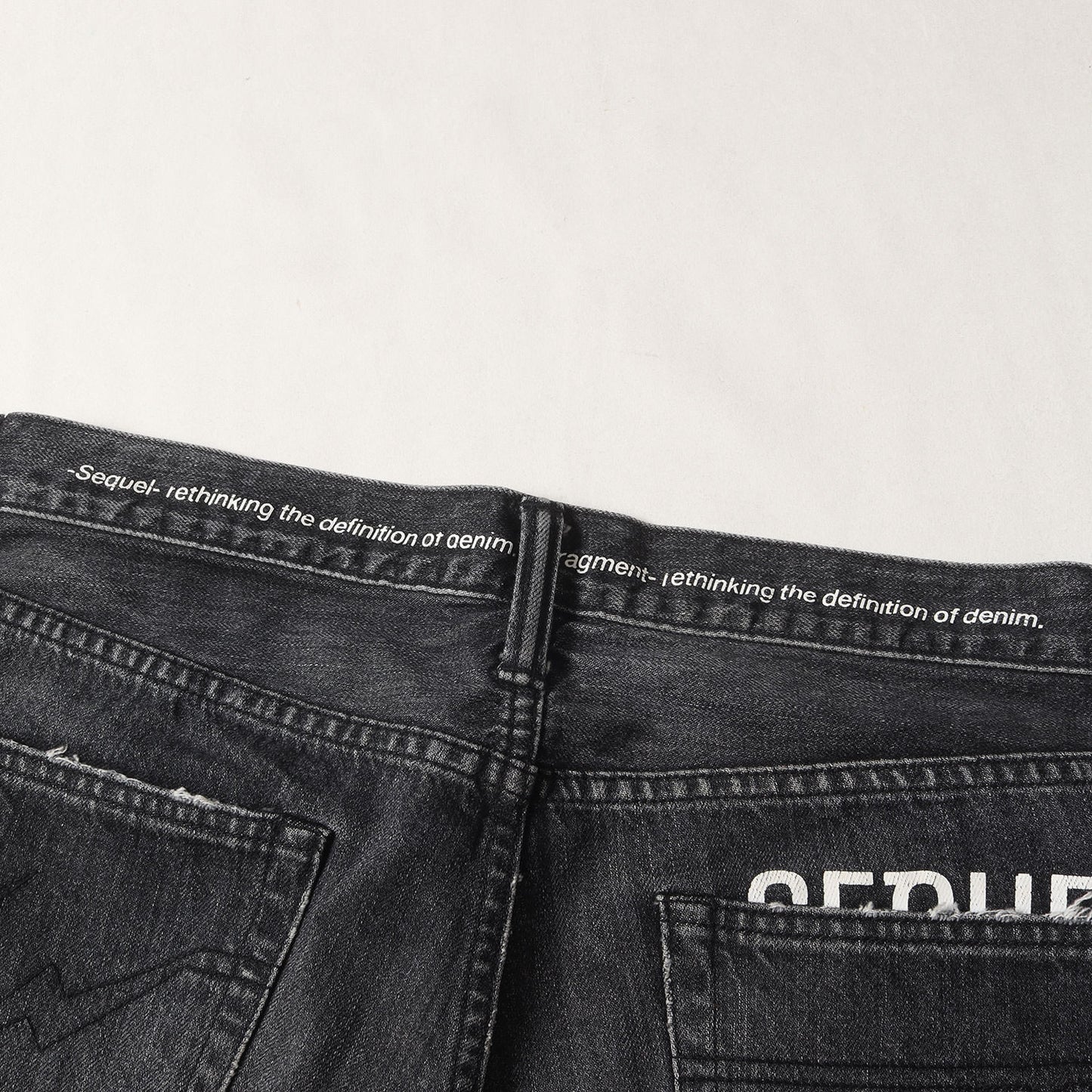 22SS ×fragment design ダメージリペア加工 デニムパンツ(DAMAGE DENIM PANTS BLACK)