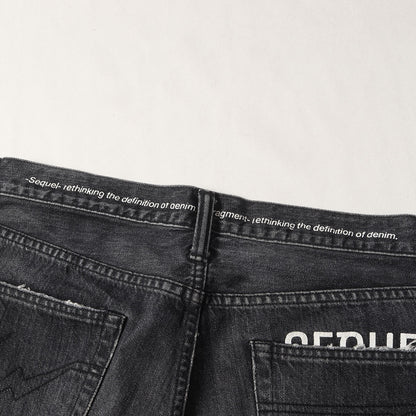 22SS ×fragment design ダメージリペア加工 デニムパンツ(DAMAGE DENIM PANTS BLACK)