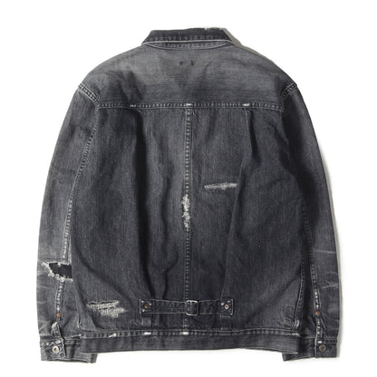 22SS ×fragment design 1stタイプ ダメージリペア加工 デニムジャケット(DENIM JACKET)