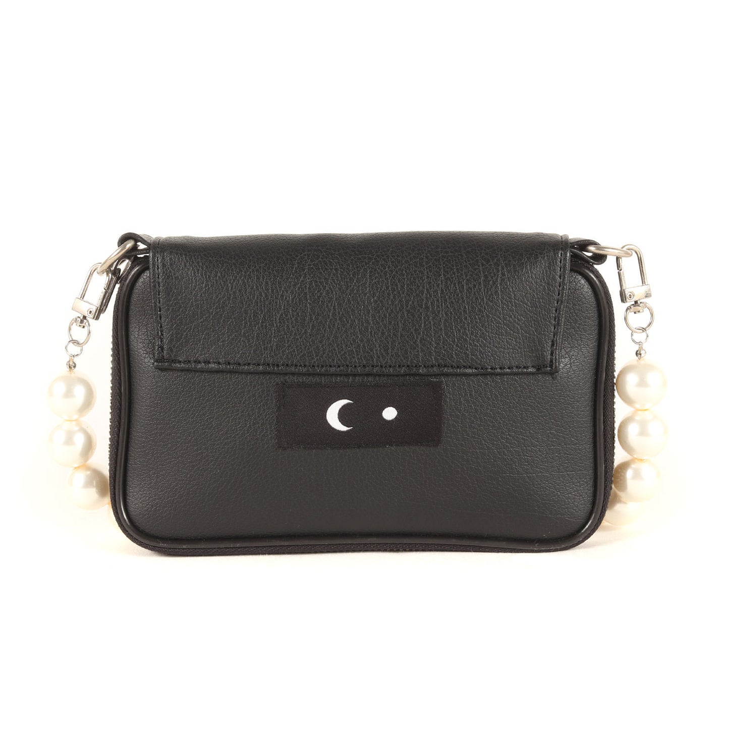 パールチェーン フェイクレザー ショルダーバッグ(pearl chain bag/20MM)