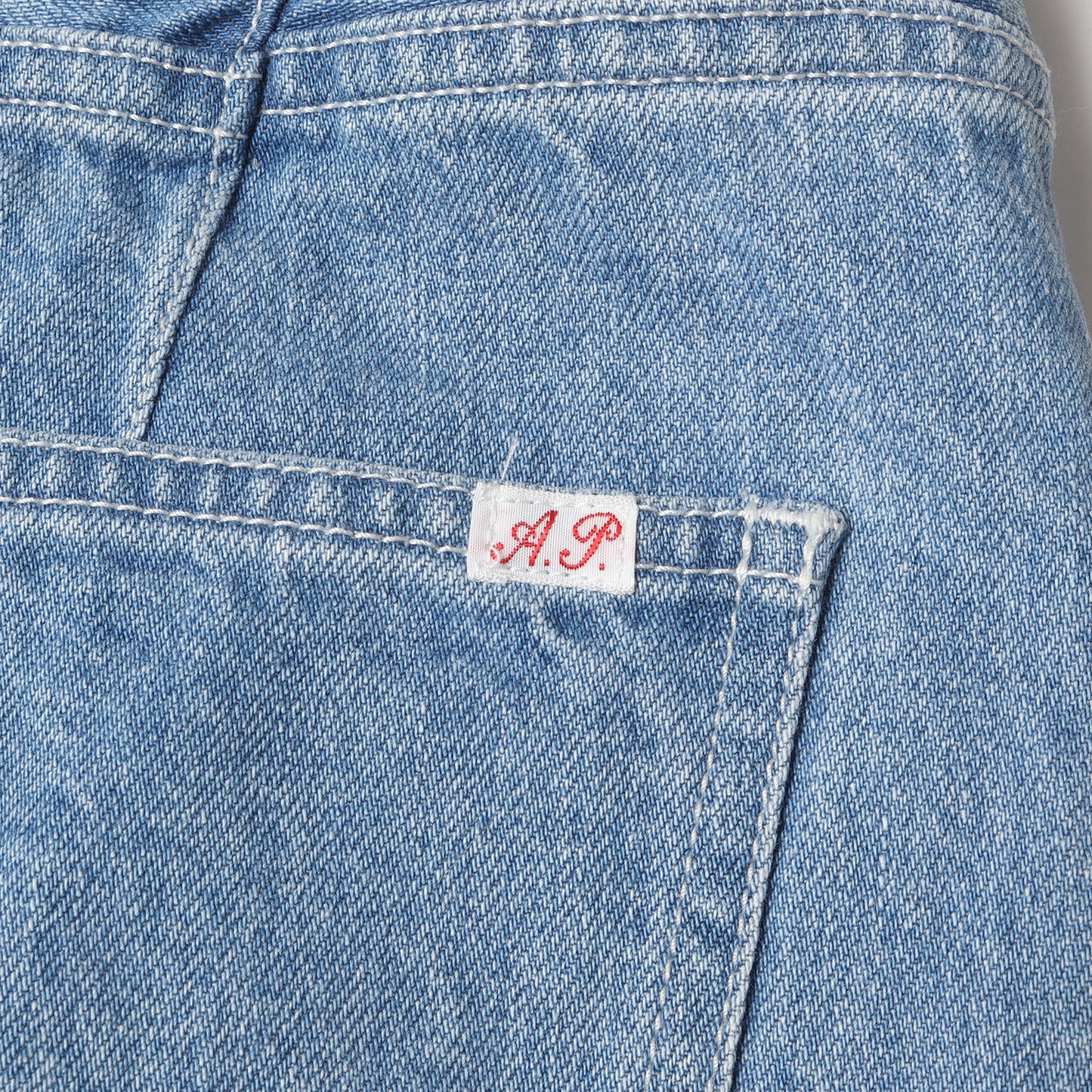 ユーズド加工 2タック ワイド イージーデニムパンツ