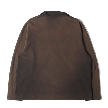 25SS フェード加工 スキッパー スウェットシャツ(FADE SKIPPER LONG SLEEVE SWEAT SHIRTS)