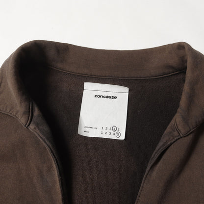 25SS フェード加工 スキッパー スウェットシャツ(FADE SKIPPER LONG SLEEVE SWEAT SHIRTS)
