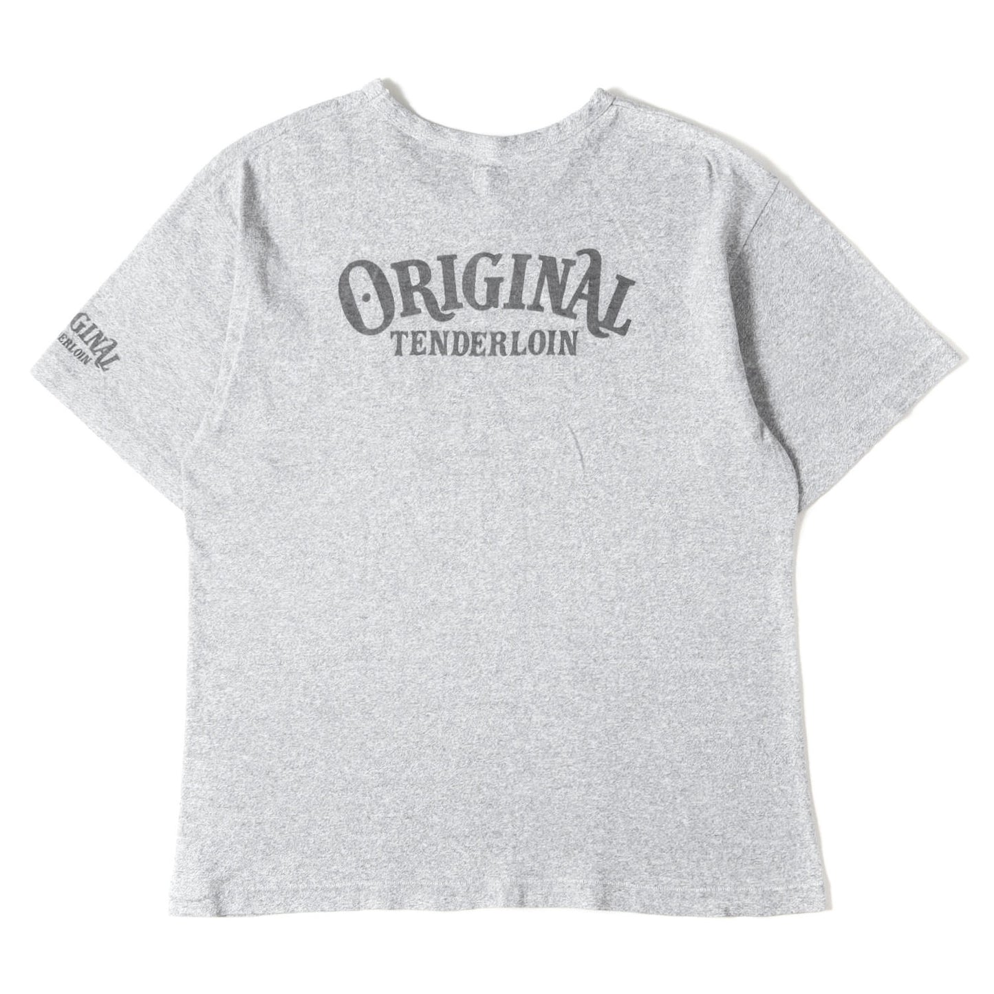 バックロゴ 霜降り ポケット Tシャツ(T-TEE POCKET)
