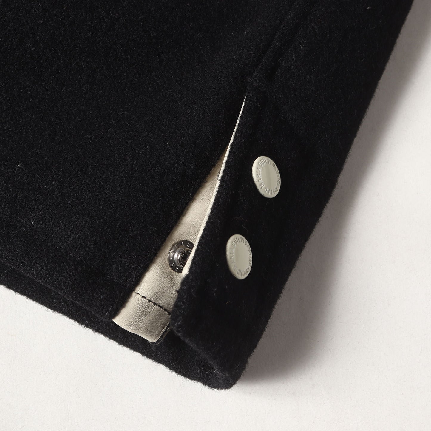 チェーン刺繍ロゴ メルトンウール ファラオジャケット