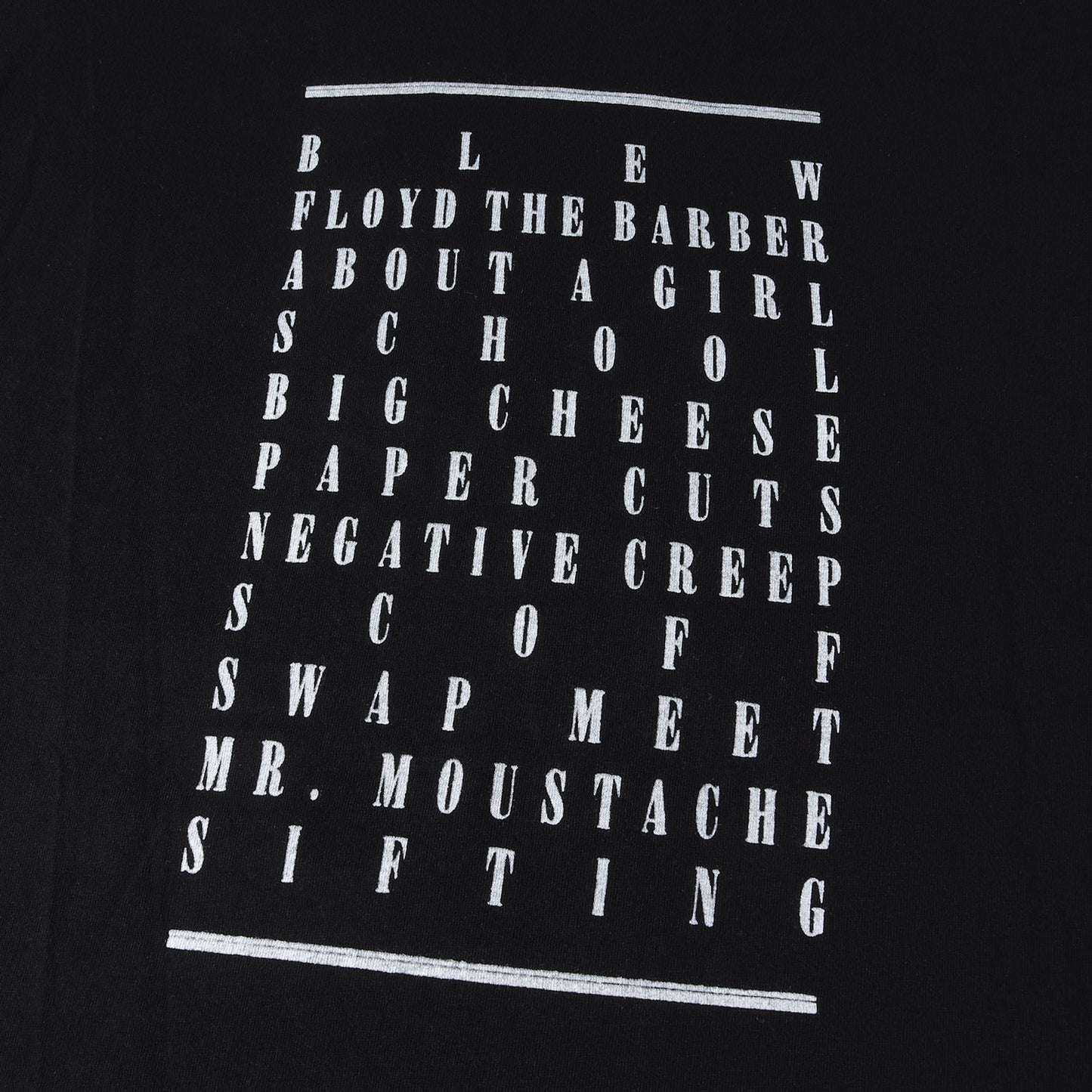 NIRVANA JEFF ROSS 手刷りプリント BLEACH ロングスリーブ Tシャツ