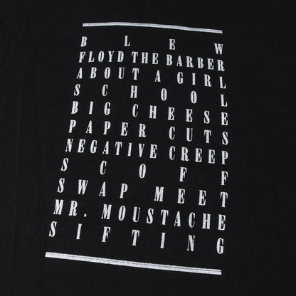 NIRVANA JEFF ROSS 手刷りプリント BLEACH ロングスリーブ Tシャツ