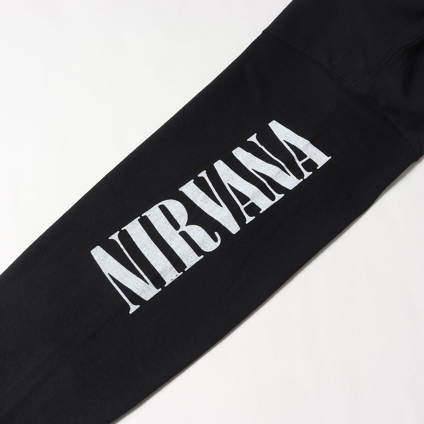 NIRVANA JEFF ROSS 手刷りプリント BLEACH ロングスリーブ Tシャツ