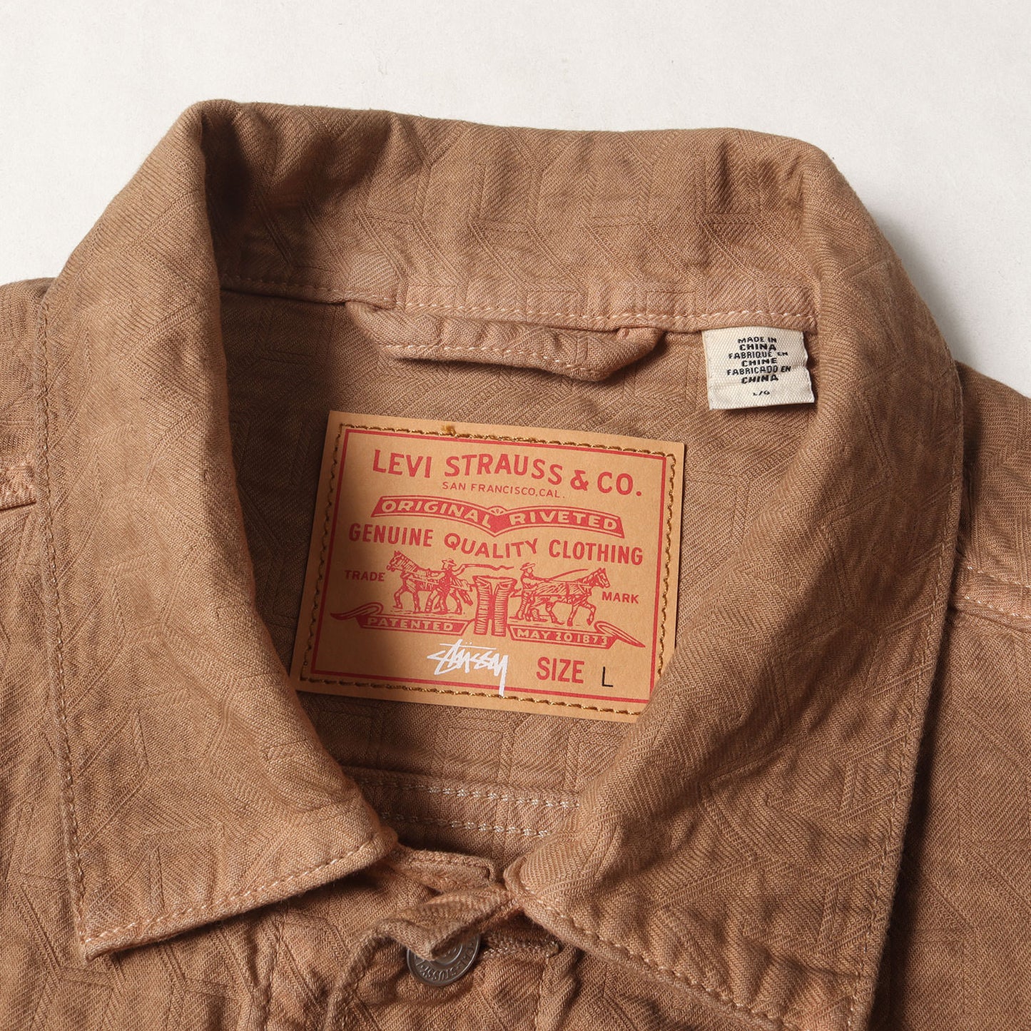 23AW ×Levi's ガーメントダイ加工 2nd ジャガード トラッカージャケット(Dyed Jacquard Trucker Jacket)