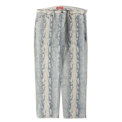 24AW スネークプリント デニムパンツ(Regular Jean)