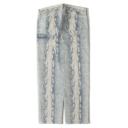 24AW スネークプリント デニムパンツ(Regular Jean)