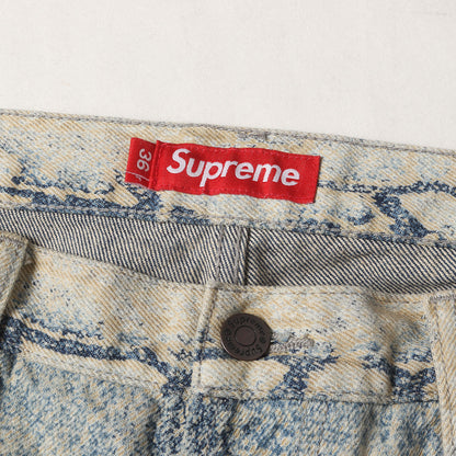 24AW スネークプリント デニムパンツ(Regular Jean)