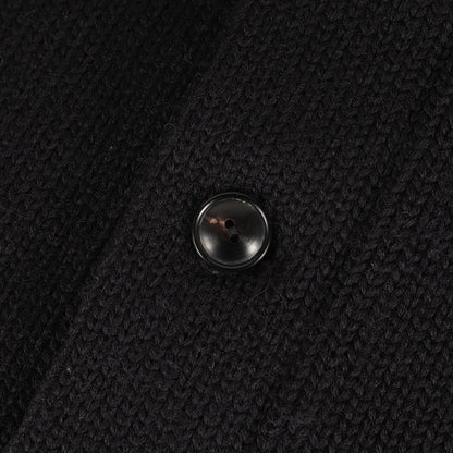 ショールカラー ウールニット カーディガン