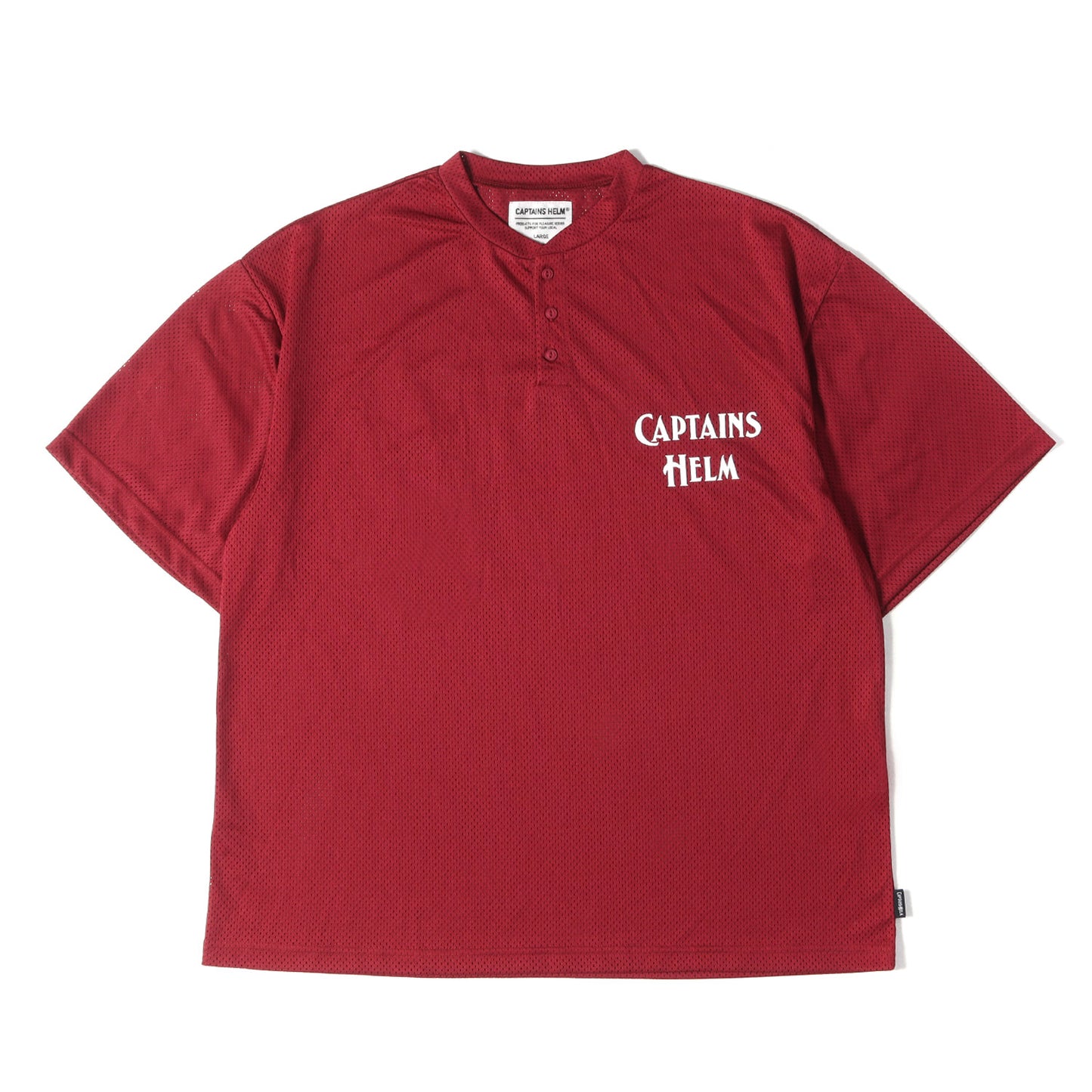 25SS ヘンリーネック メッシュジャージ Tシャツ(HENLEY NECK MESH TEE)