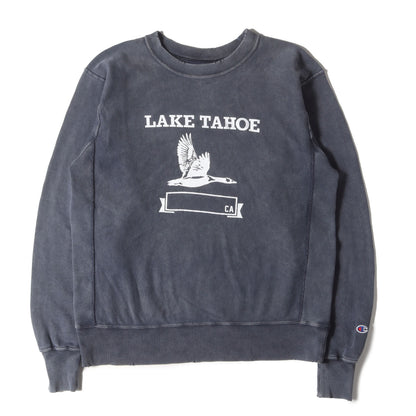 24SS ヴィンテージ加工 リバースウィーブ カレッジ スウェット (LAKE TAHOE)