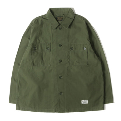 25AW ロゴ刺繍 リップストップ アーミーシャツ(ARMY SHIRT)