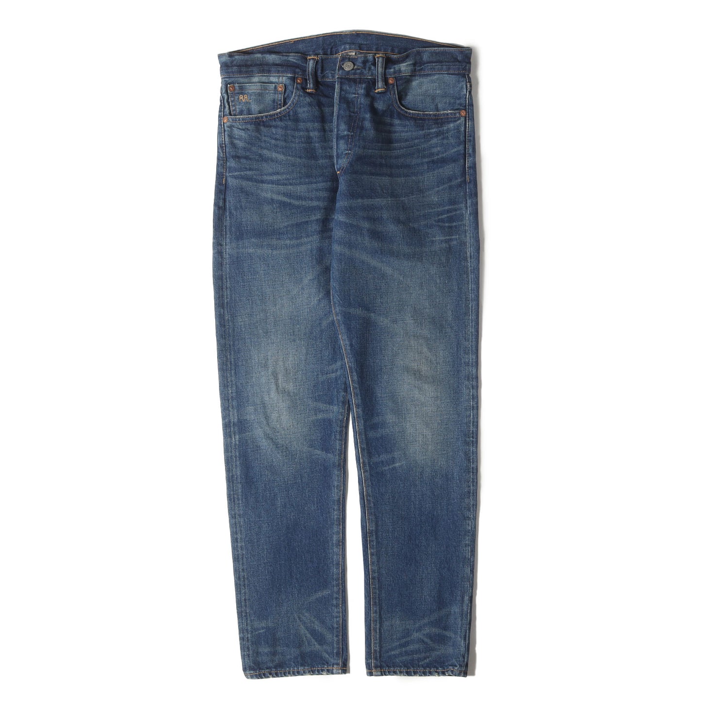 ヴィンテージ加工 スリムナロー デニムパンツ (SLIM NARROW JAPAN WOVEN SELVEDGE DENIM)