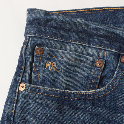 ヴィンテージ加工 スリムナロー デニムパンツ (SLIM NARROW JAPAN WOVEN SELVEDGE DENIM)