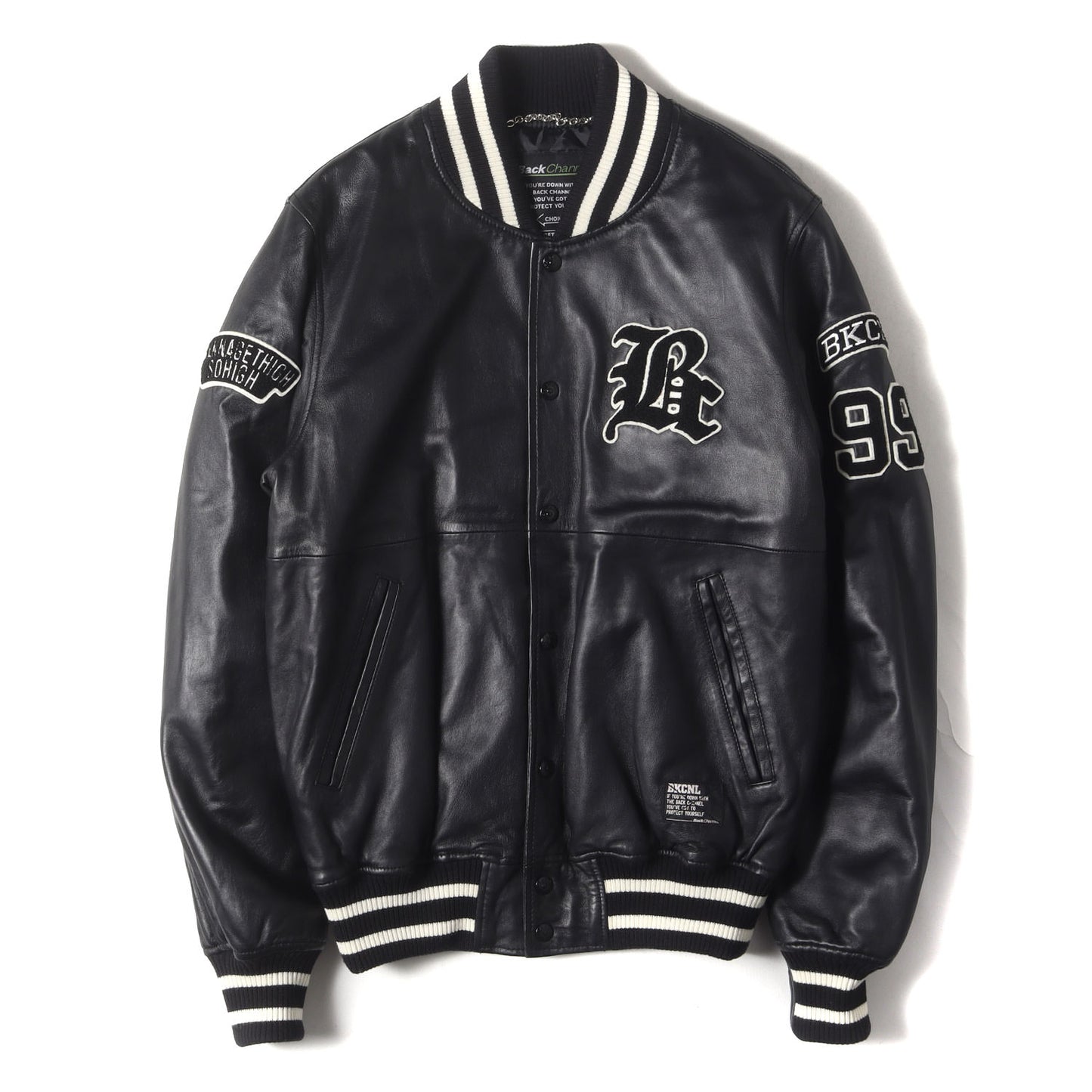 オールシープスキンレザー スタジャン(LEATHER STADIUM JACKET)
