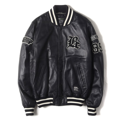 オールシープスキンレザー スタジャン(LEATHER STADIUM JACKET)