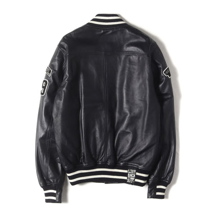 オールシープスキンレザー スタジャン(LEATHER STADIUM JACKET)