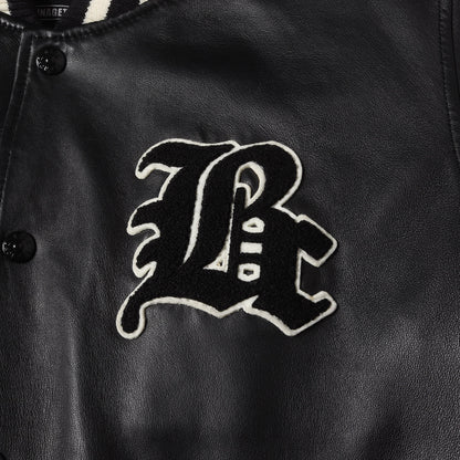 オールシープスキンレザー スタジャン(LEATHER STADIUM JACKET)