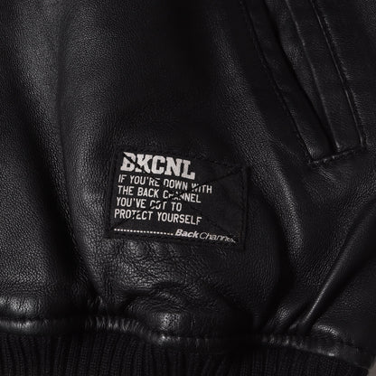 オールシープスキンレザー スタジャン(LEATHER STADIUM JACKET)