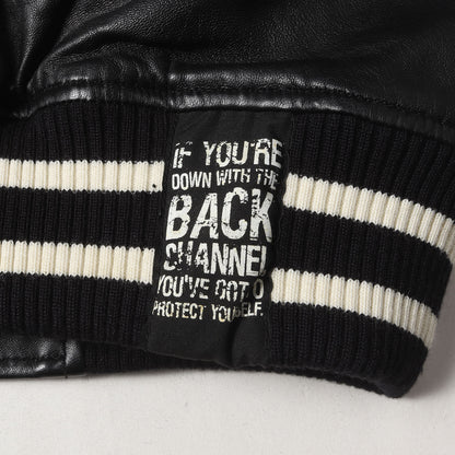 オールシープスキンレザー スタジャン(LEATHER STADIUM JACKET)