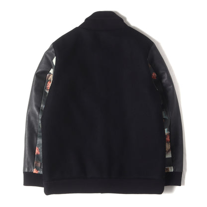最後の晩餐 袖レザー メルトン スタジャン(Bronx Last Supper Stadium Jacket)