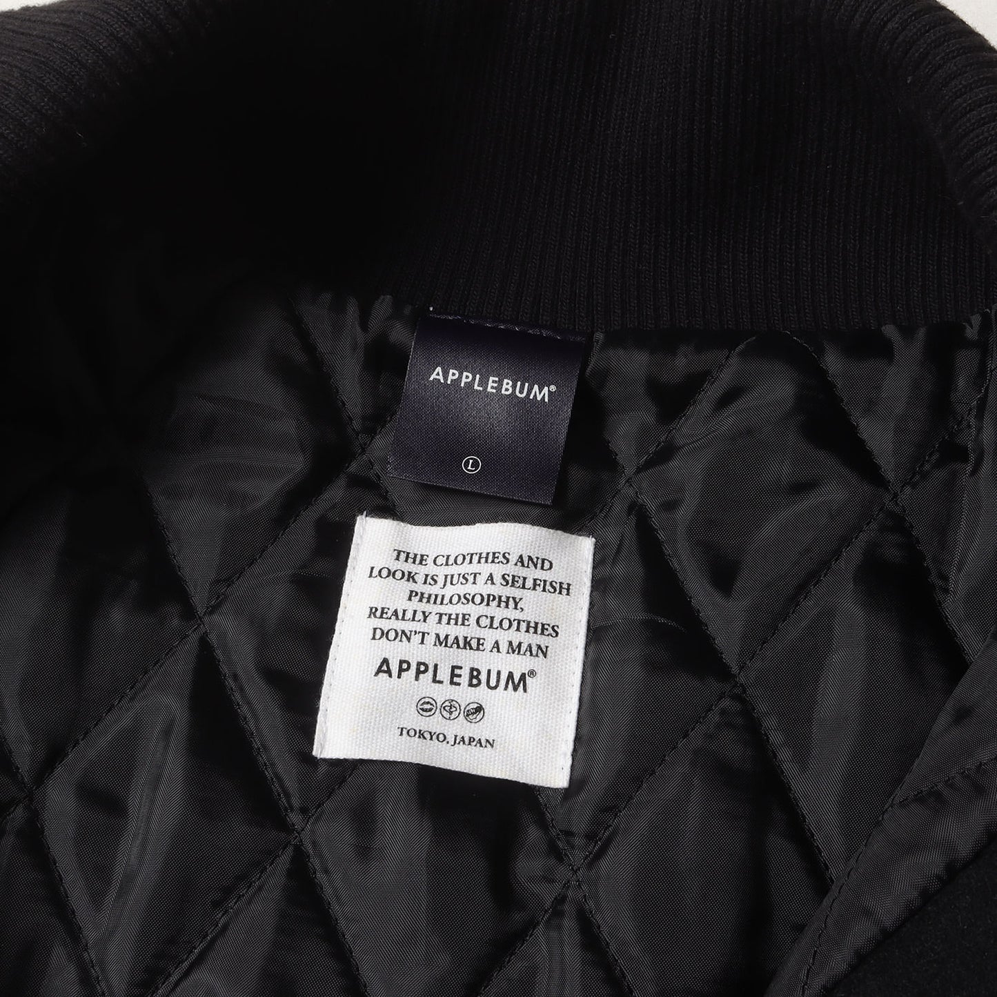 最後の晩餐 袖レザー メルトン スタジャン(Bronx Last Supper Stadium Jacket)