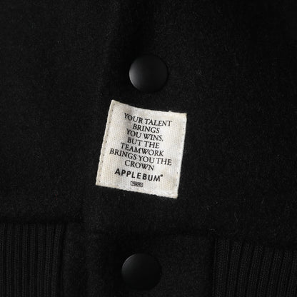 最後の晩餐 袖レザー メルトン スタジャン(Bronx Last Supper Stadium Jacket)