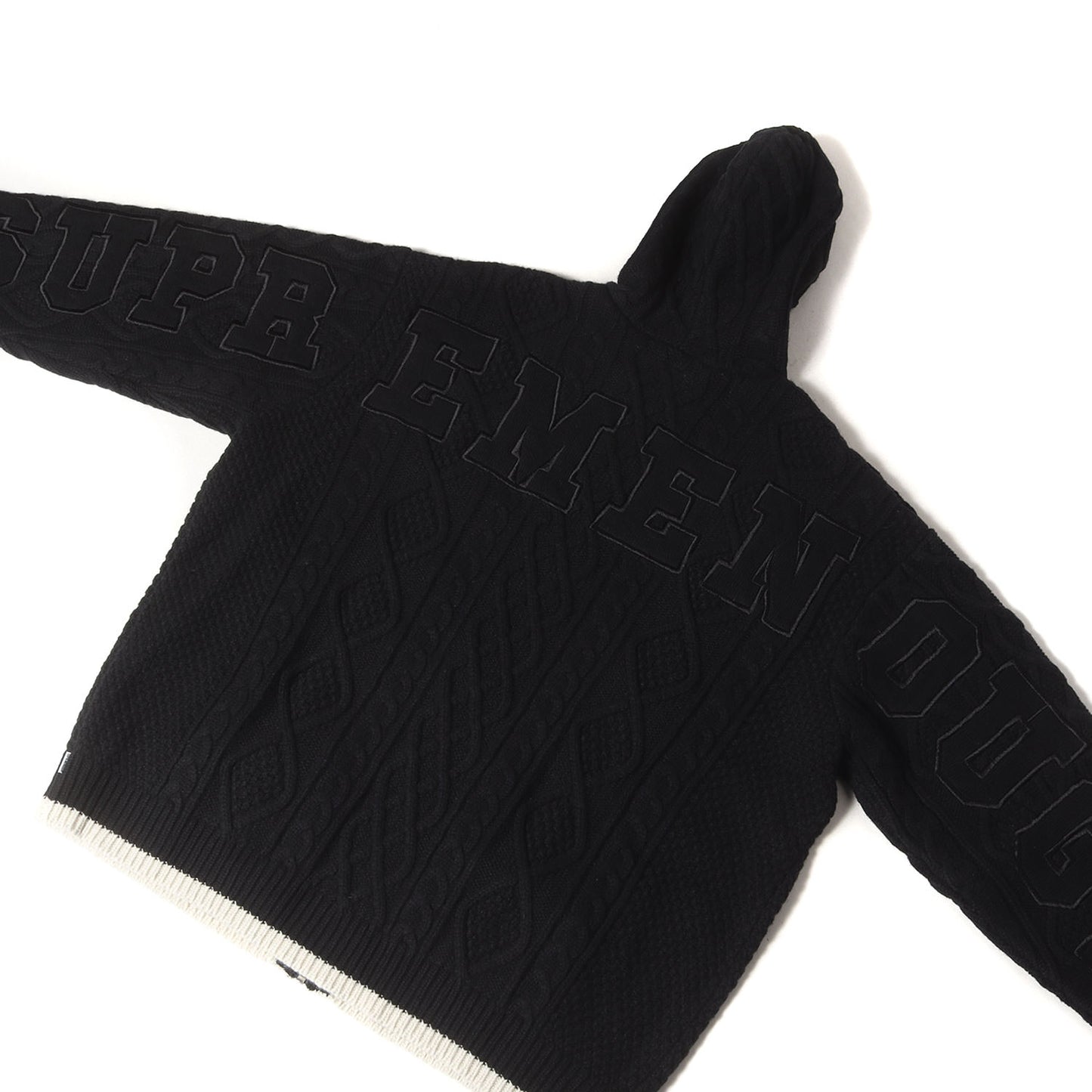 25SS ×GOODENOUGH フィッシャーマン ニット ジップ セーター(Zip Up Hooded Sweater)