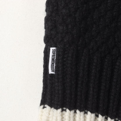 25SS ×GOODENOUGH フィッシャーマン ニット ジップ セーター(Zip Up Hooded Sweater)