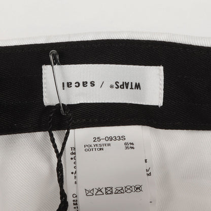 24AW ×Sacai ロゴ刺繍 ツイル 6パネルキャップ(Cotton Twill Cap)