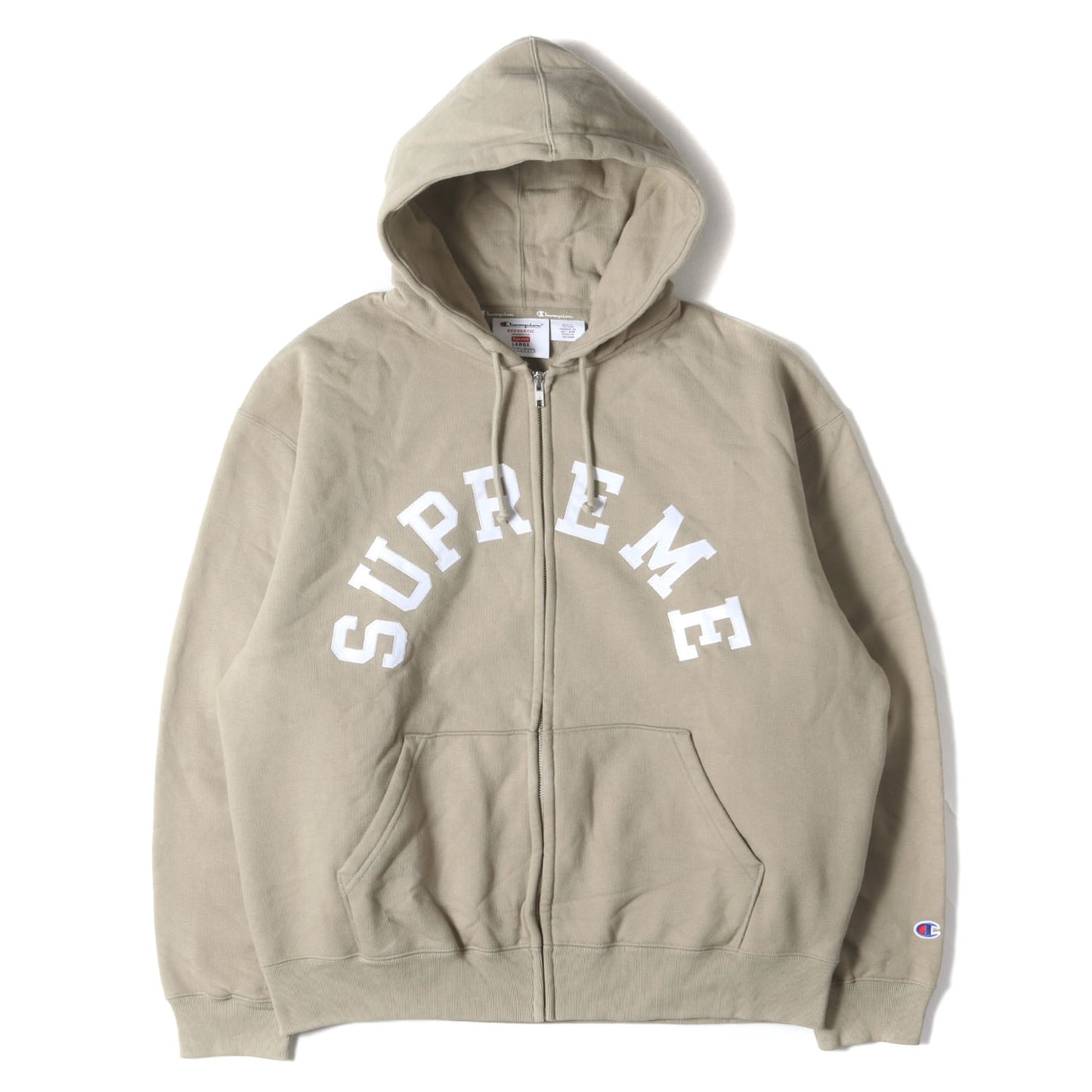 24SS ×Champion アーチロゴ ジップ スウェットパーカー(Zip Up Hooded Sweatshirt)