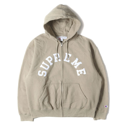 24SS ×Champion アーチロゴ ジップ スウェットパーカー(Zip Up Hooded Sweatshirt)