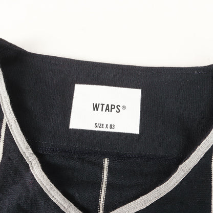 25SS ストライプ ベースボールシャツ(LEAGUE / SS / COTTON)
