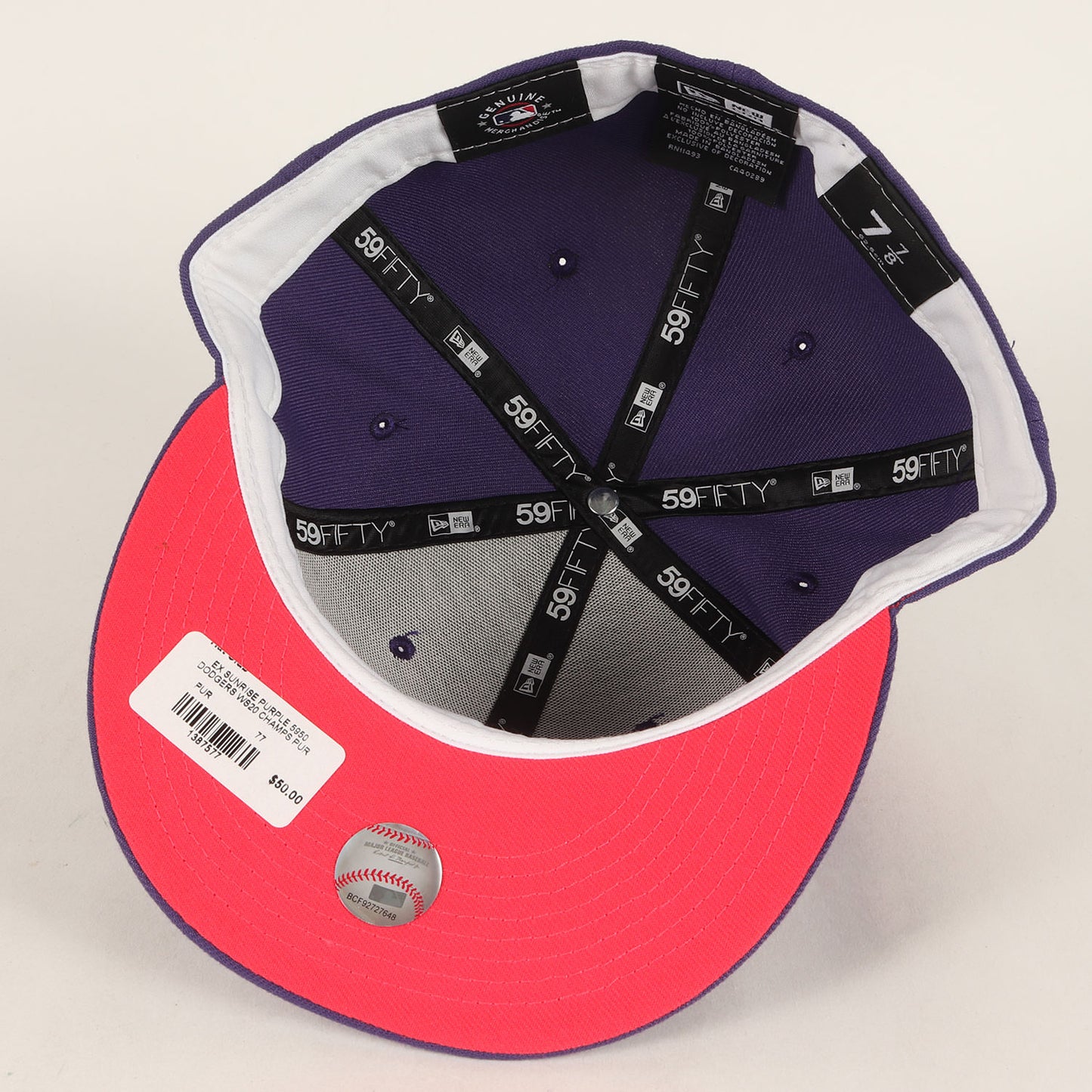 Cooperstown MLB ロサンゼルス・ドジャース 2020年ワールドチャンピオンモデル ベースボールキャップ