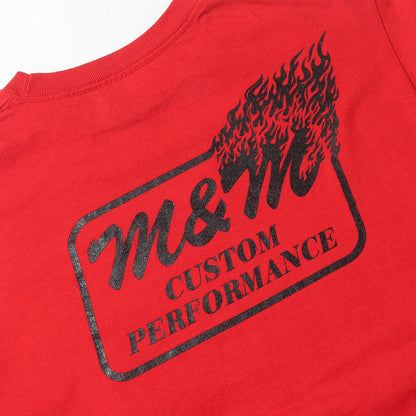×M&M フレイムプリント ロングスリーブ Tシャツ(PRINT L/S T-SHIRT)