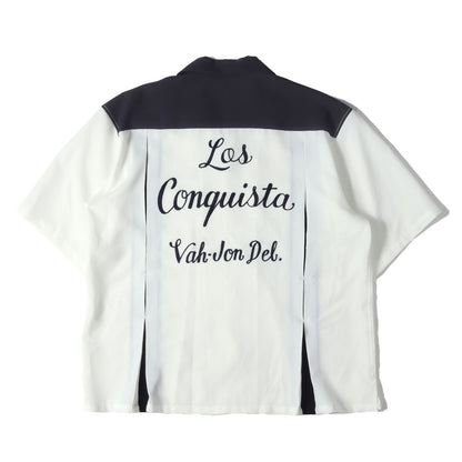22SS チェーン刺繍ロゴ ボーリングシャツ(DEL OPEN COLLARED SHIRT)