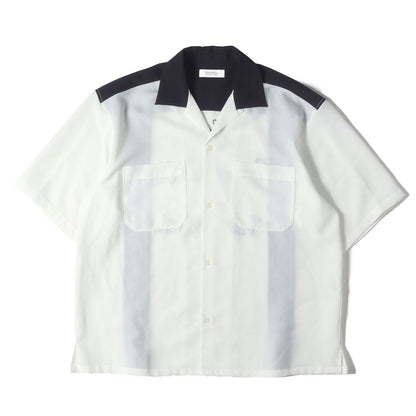 22SS チェーン刺繍ロゴ ボーリングシャツ(DEL OPEN COLLARED SHIRT)