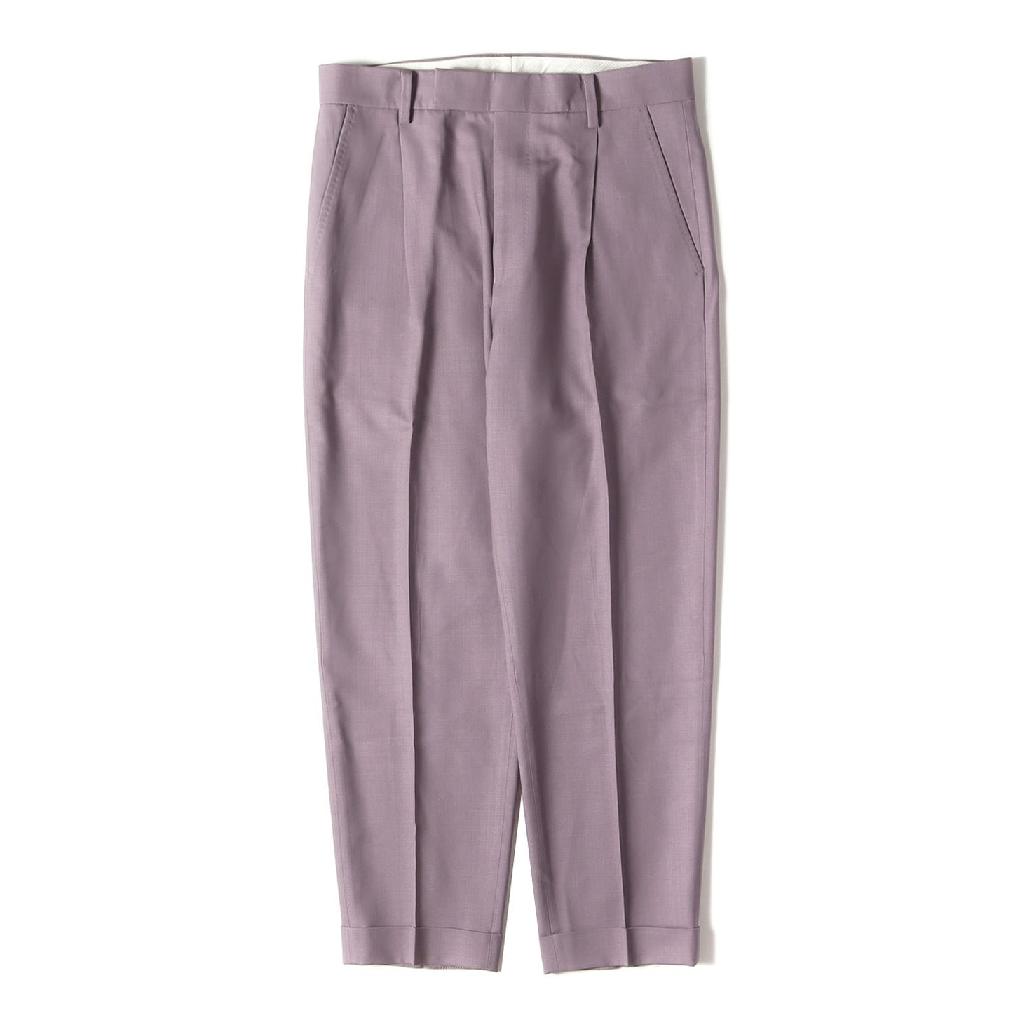 近年モデル ×DORMEUIL プリーツ スラックスパンツ(PLEATED TROUSERS)