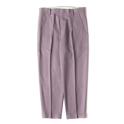 近年モデル ×DORMEUIL プリーツ スラックスパンツ(PLEATED TROUSERS)