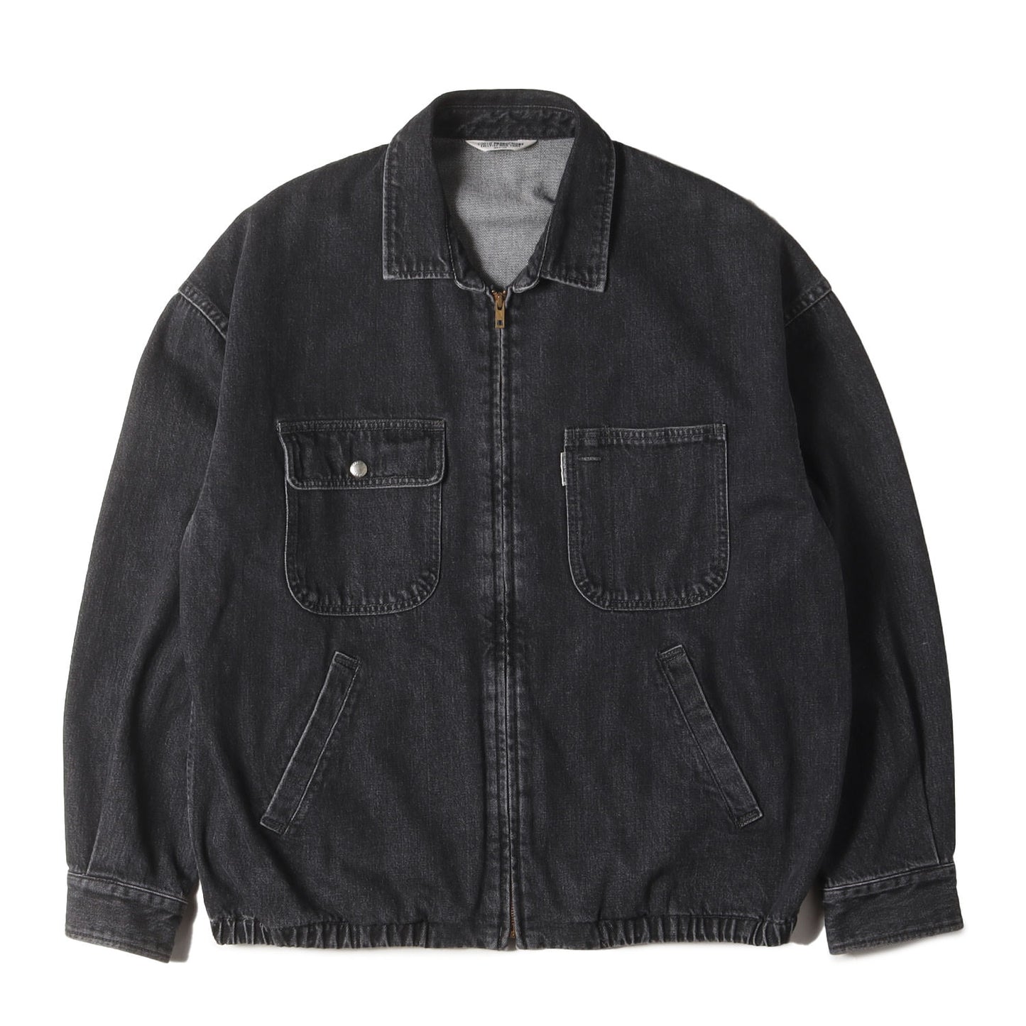 22AW ウォッシュドデニム ジップ ワークジャケット(Denim Zip Up Work Jacket)