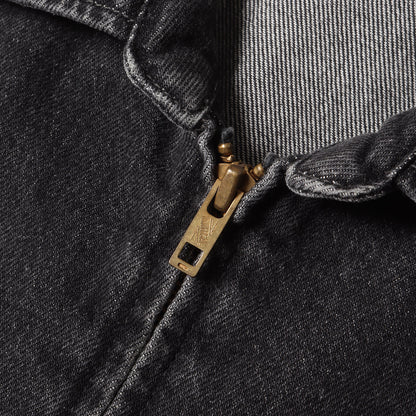 22AW ウォッシュドデニム ジップ ワークジャケット(Denim Zip Up Work Jacket)