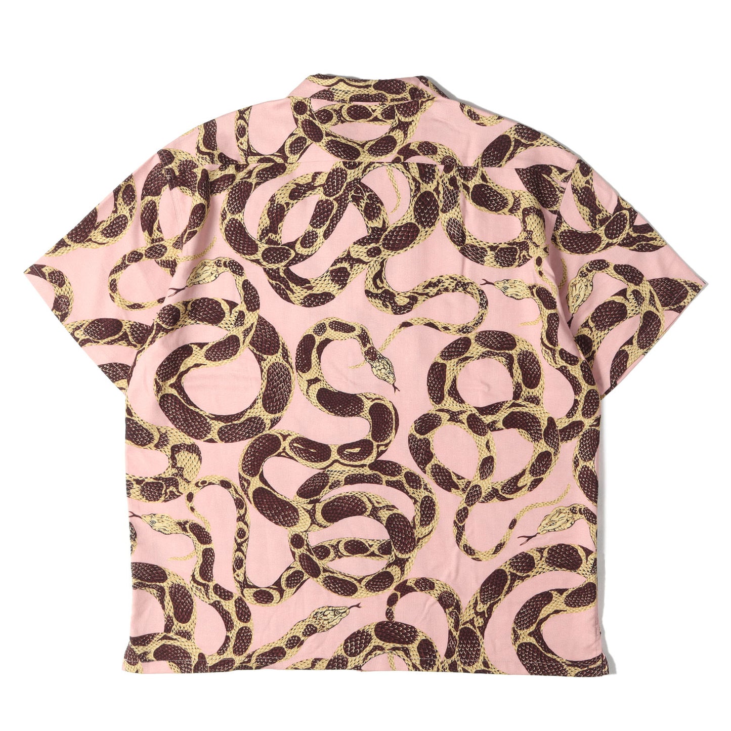 21SS スネーク柄 レーヨン アロハシャツ(Allover snake pattern S/S shirt)