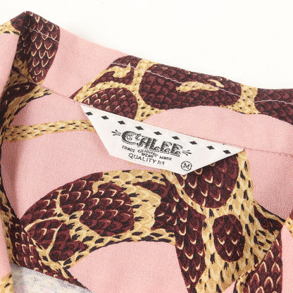 21SS スネーク柄 レーヨン アロハシャツ(Allover snake pattern S/S shirt)