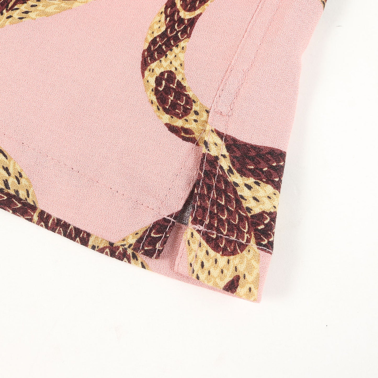 21SS スネーク柄 レーヨン アロハシャツ(Allover snake pattern S/S shirt)