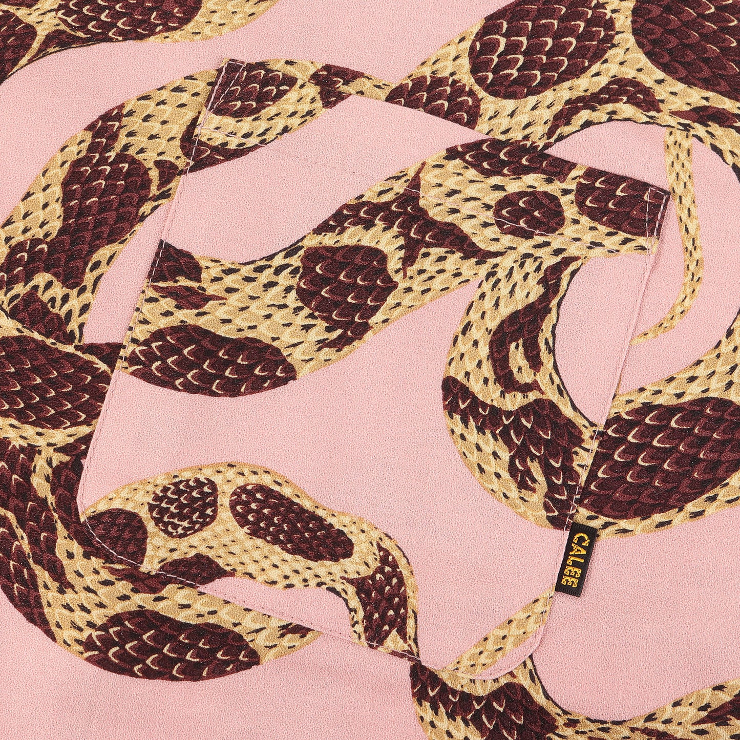 21SS スネーク柄 レーヨン アロハシャツ(Allover snake pattern S/S shirt)
